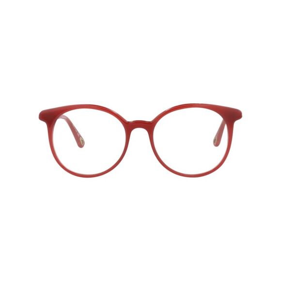 Chloé Round-Frame Bio Injection Optical Frames Orange Womens - Picture 1 of 6